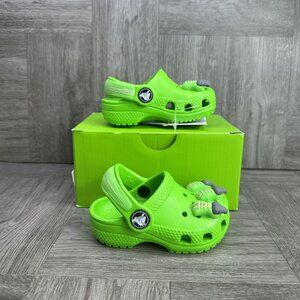 CROCS Classic I Am Dinosaur Toddler size 5 Green Clog